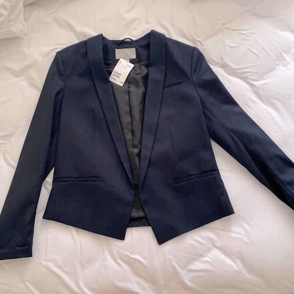 NWT Navy H&M blazer sz 8